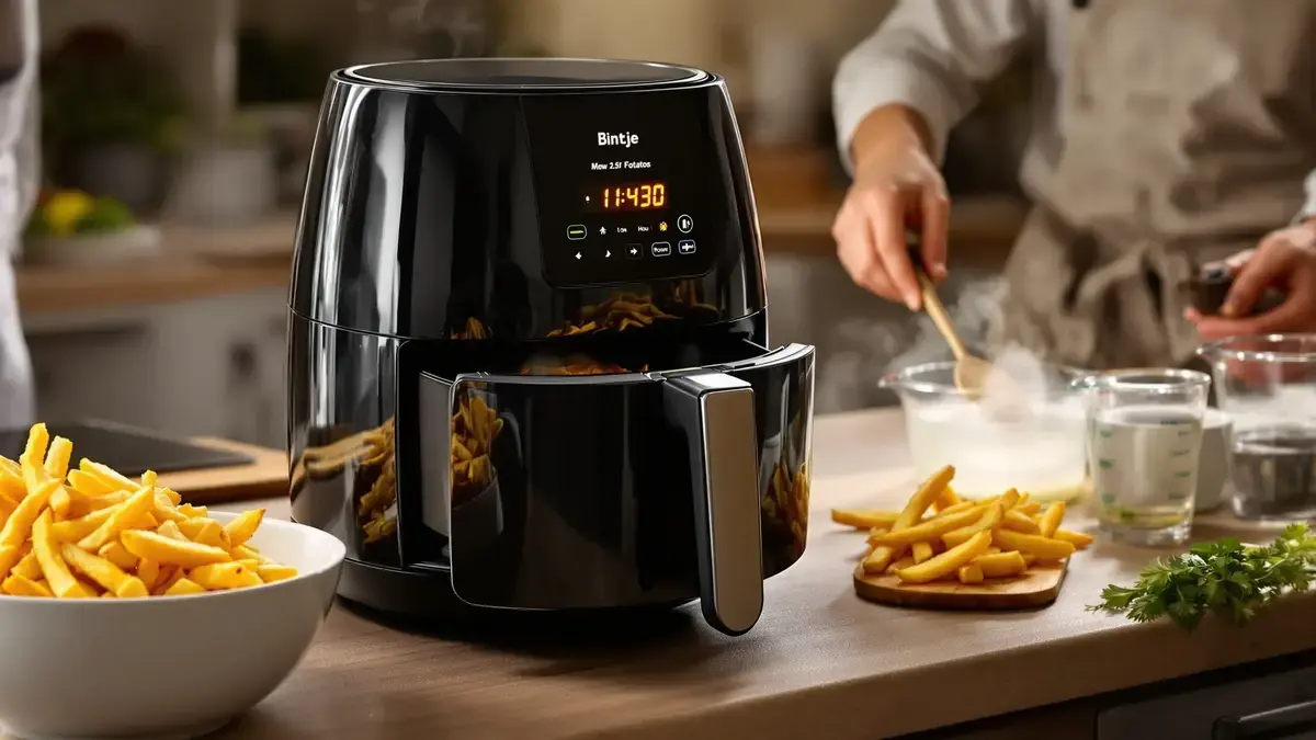 Ontdek het geheim dat mijn Airfryer frietjes in knapperige lekkernijen transformeert met een eenvoudig ingrediënt