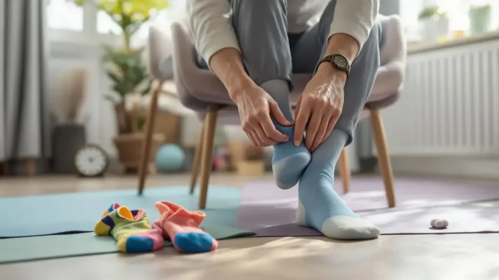 Een verrassend gebaar om je sokken aan te trekken kan je balans en flexibiliteit transformeren